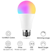 15W WIFI Smart Light Bulb