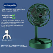 2 in 1 Foldable Telescopic Cooling Fan